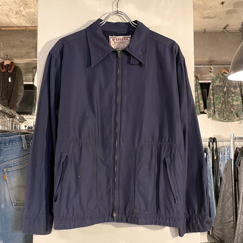 60s McGREGOR Drizzler ドリズラージャケット 紺 USA製 マクレガー (