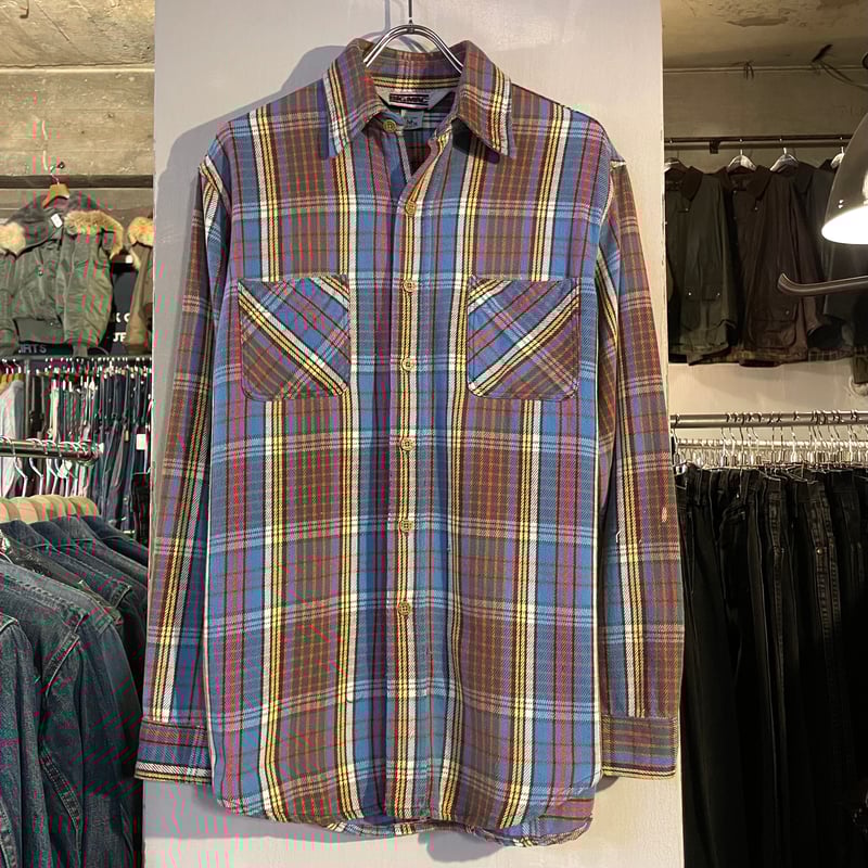 80s BIG MAC L/S ネルシャツ USA製 Size M ビッグマック (S4604