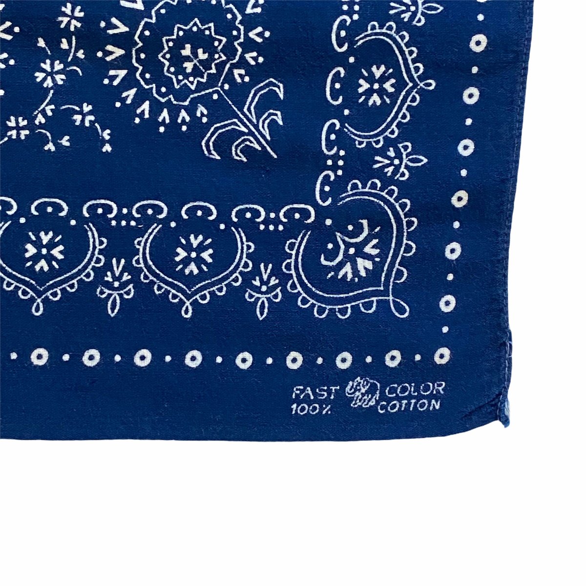 Bandana ヴィンテージバンダナ 象上鼻 USA製 60s 紺 (S0808) | DUFF
