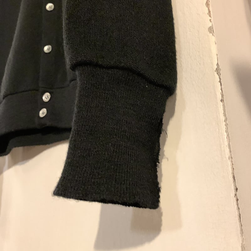 90s IZOD LACOSTE ラコステ アクリルカーディガン ブラック USA製 (S20