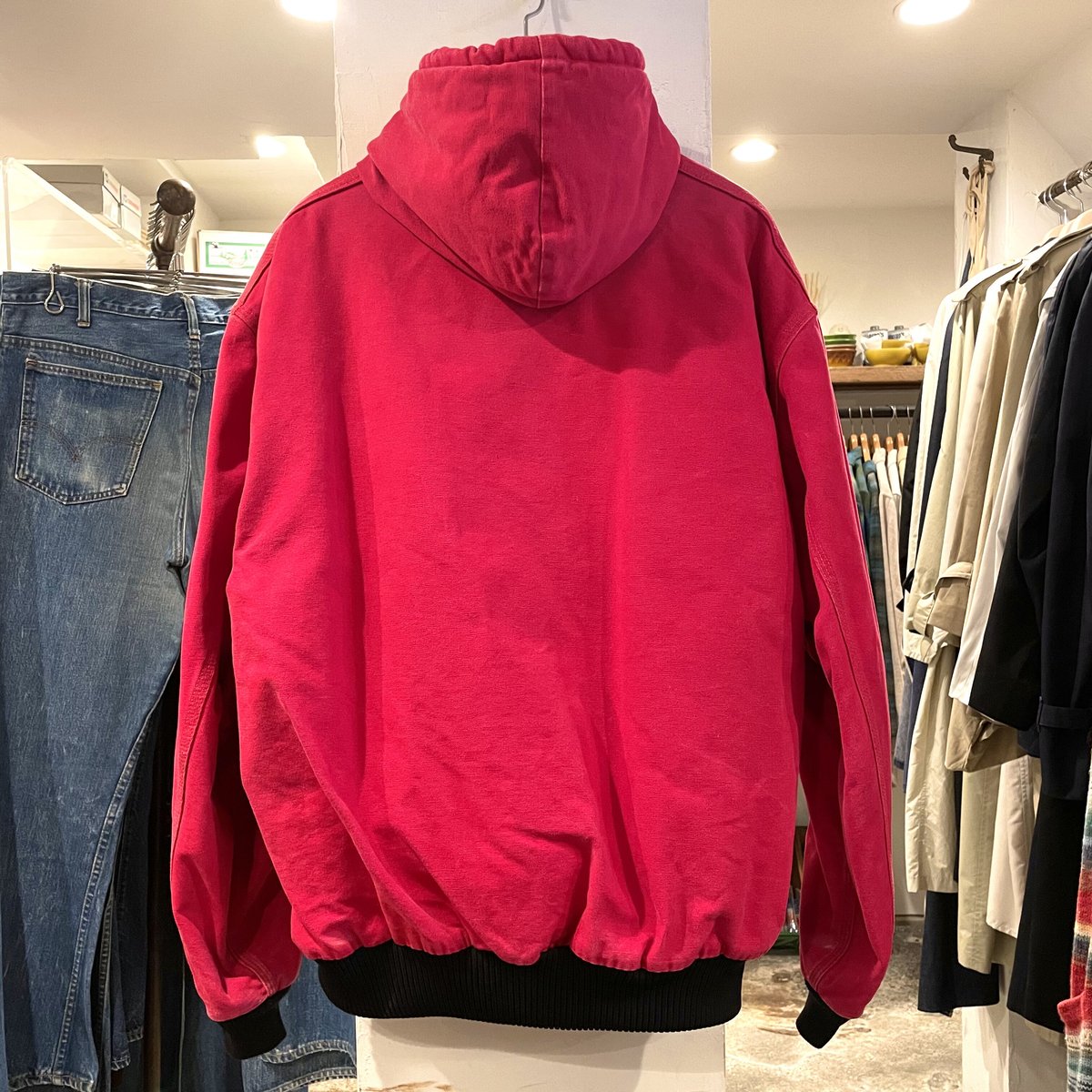 carhartt 90s USA製 アクティブジャケット 2XLサイズ 赤 ダック地