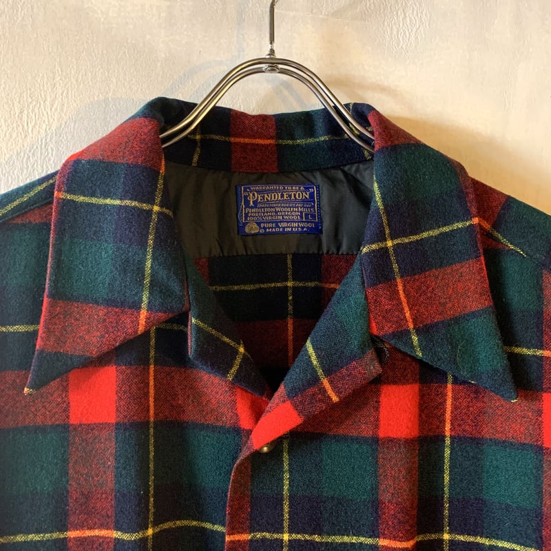 70s PENDLETON Vintage Wool Shirt ウールシャツ USA製 オー