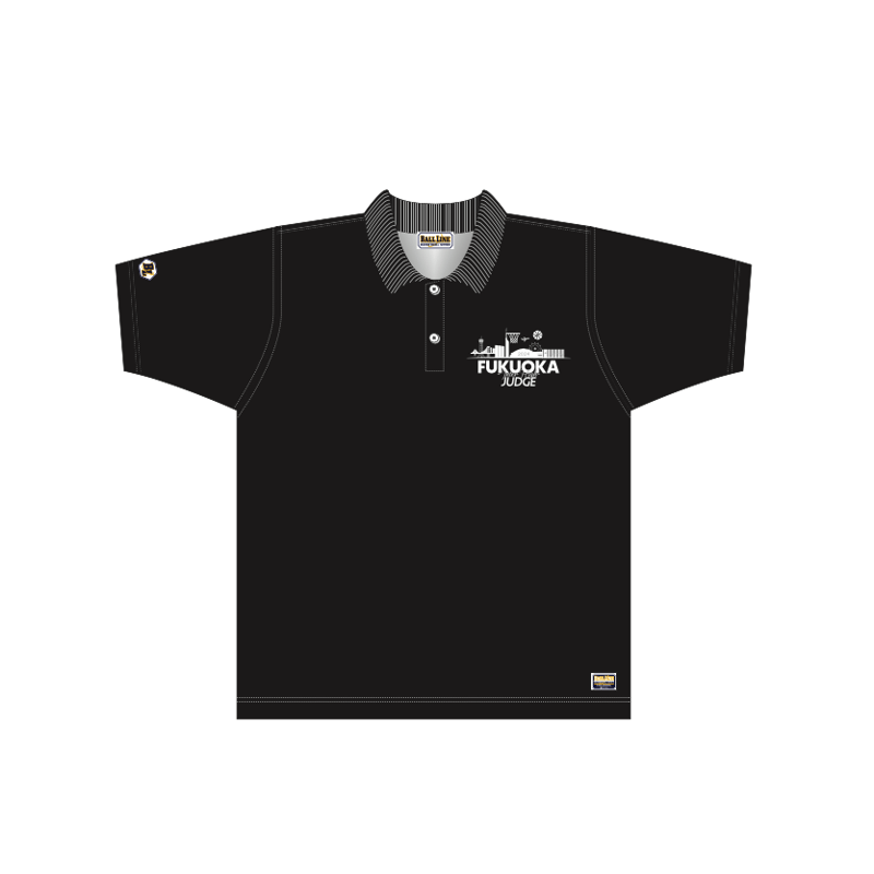 2024福岡インターハイ レフリーウェア ポロシャツ【BLACK】 | TRIPLE