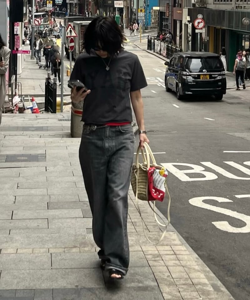 original wide denim black | ok.soon