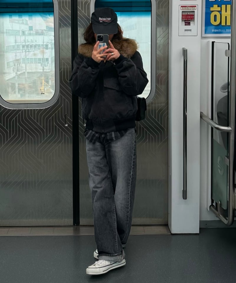 original wide denim black | ok.soon