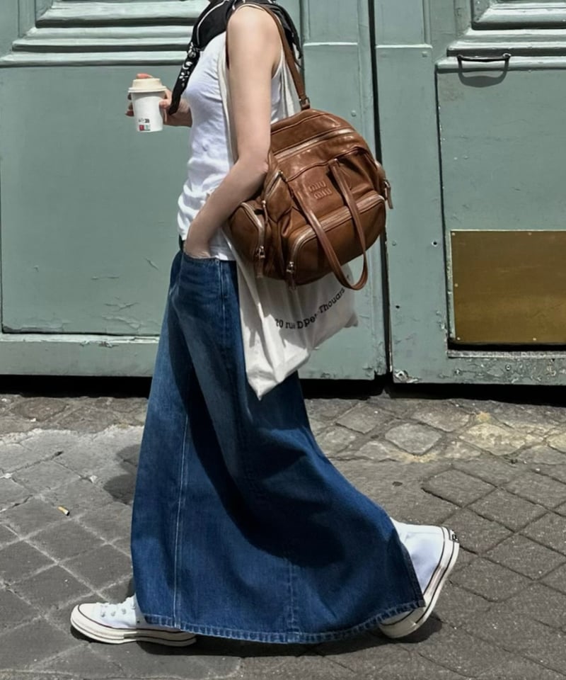 ok.soon×piccadilly OGC DENIM MAXI SKIRT | ok.soon