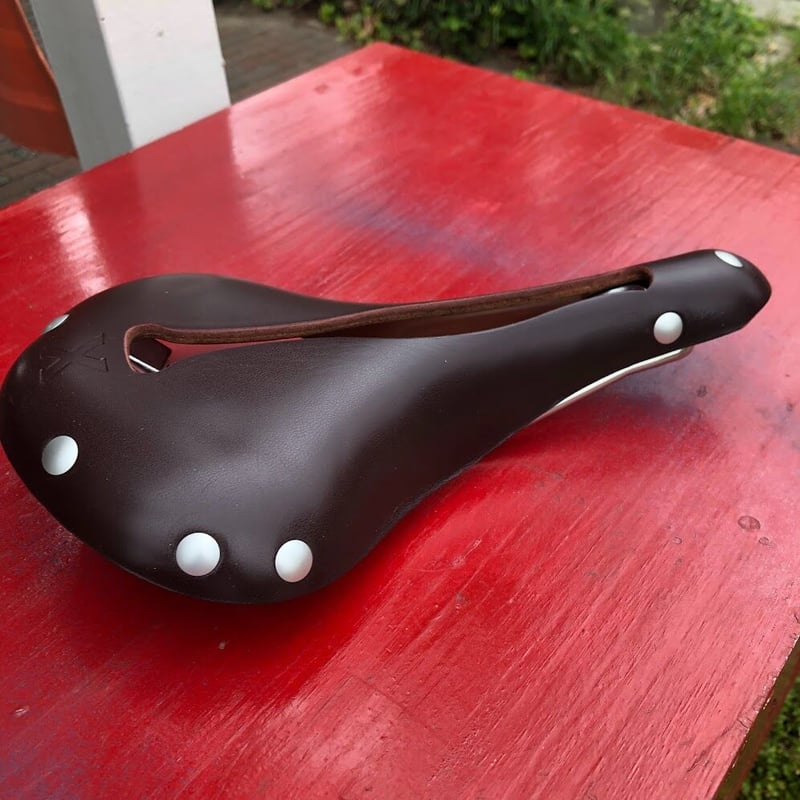 セラアナトミカ サドル X2 Oxblood ブラウン×シルバーレール セラ