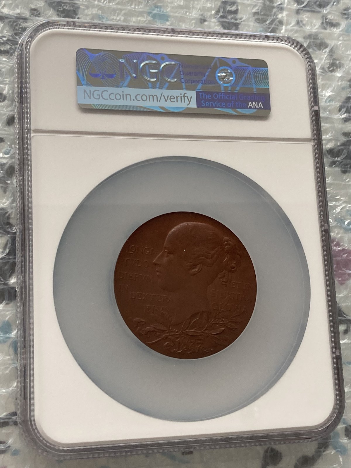 1897年 ヴィクトリア女王 ダイヤモンドジュビリー 銅 ブロンズメダル