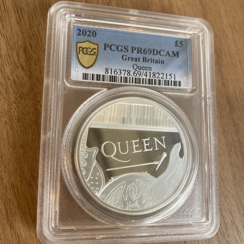 PCGS69鑑定】2オンス銀貨 ミュージック レジェンド クイーン シルバー
