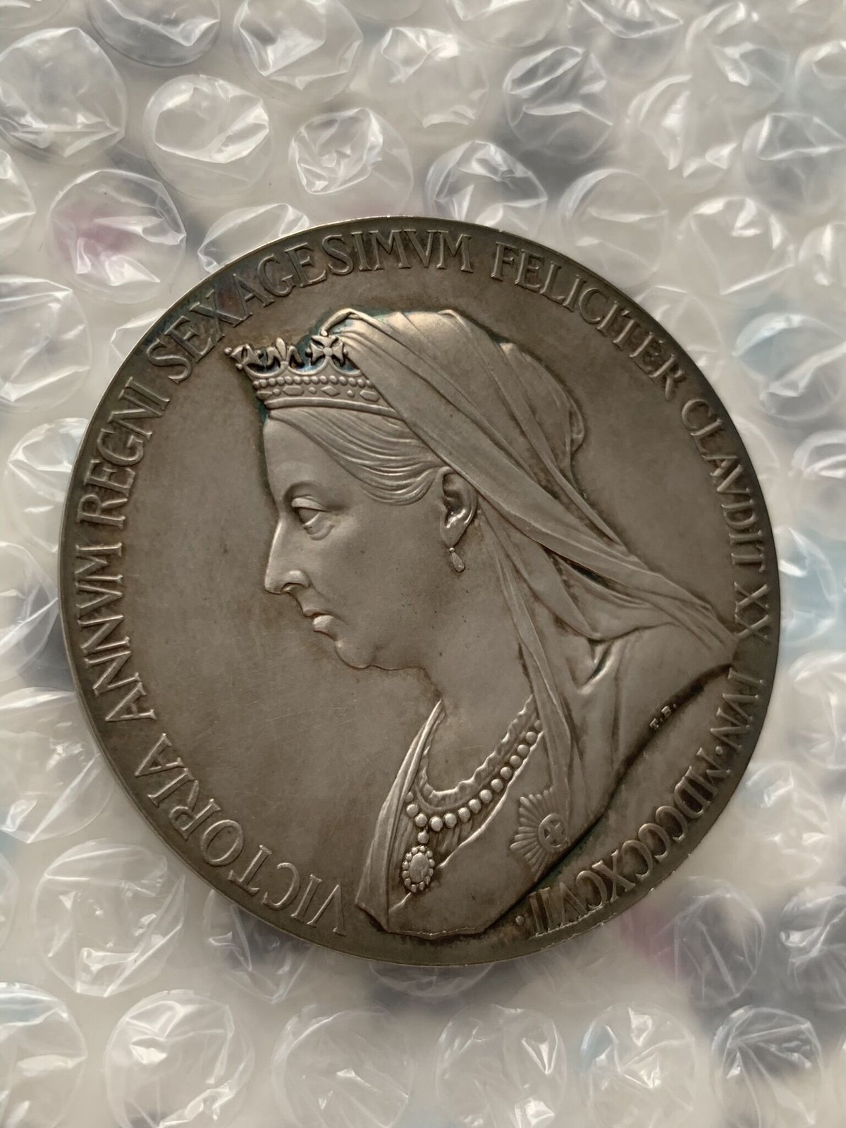 究極のトーン】 1897年 ヴィクトリア女王 ダイヤモンドジュビリー 銀