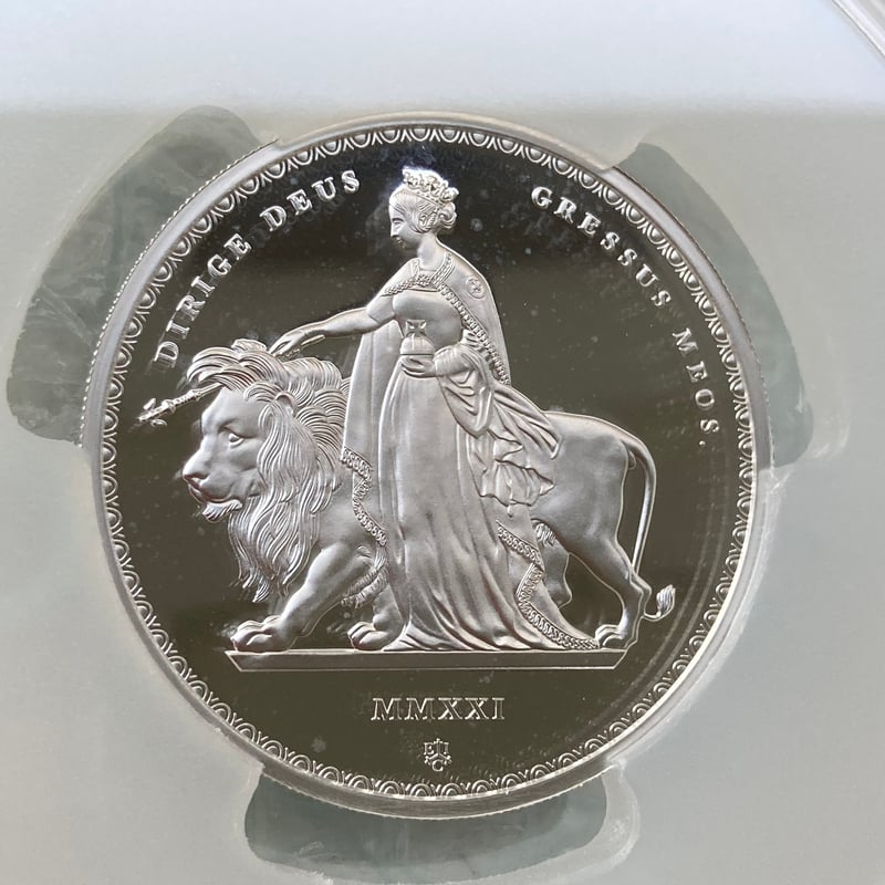 PCGS鑑定PR67 2オンス銀貨 ウナとライオン マスターピース版 2021年