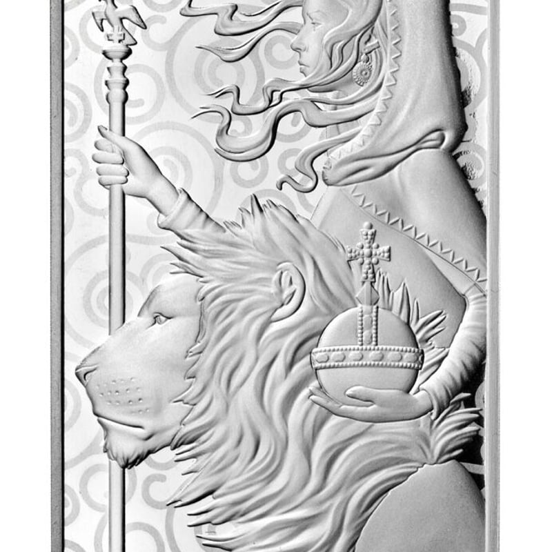 10オンス・シルバーバー】2021 ロイヤルミント ウナとライオン 10oz 銀