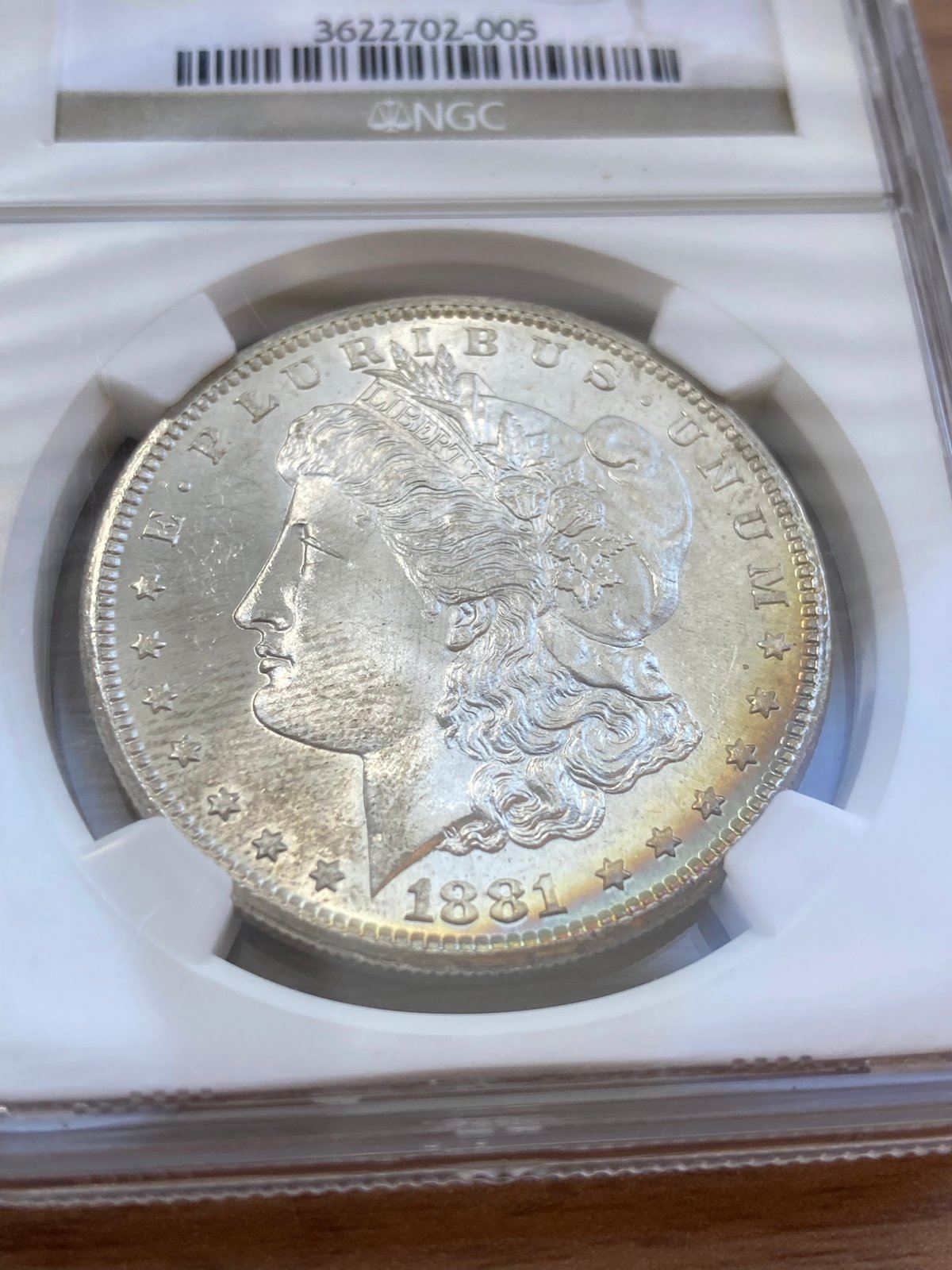 1881-S 1ドル 銀貨 アメリカ NGC MS63 モルガンダラー 077 NGC MS62