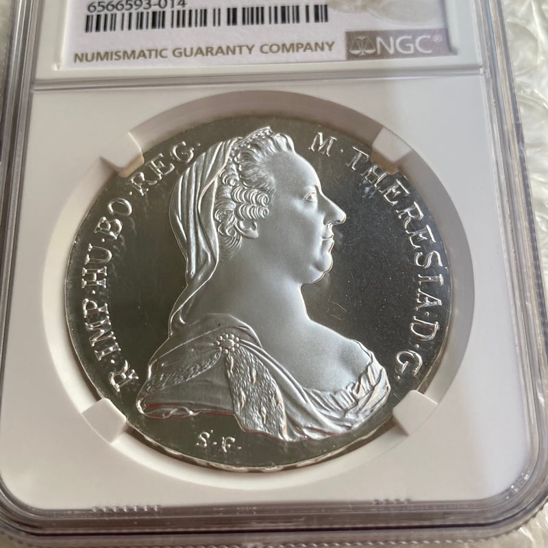 最高鑑定 【NGC鑑定PF70】 1780年 マリアテレジア ターラー銀貨