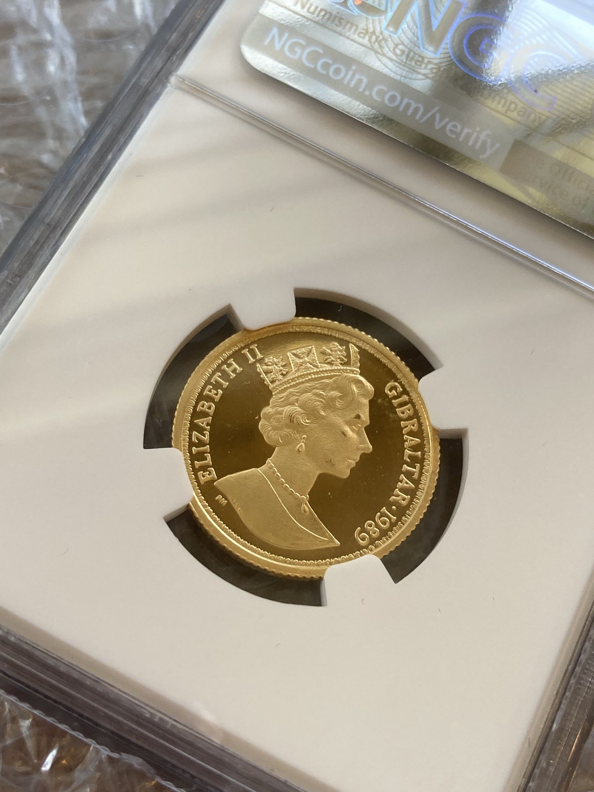 NGC鑑定MS68・Top4】1989年 ウナとライオン イギリス領ジブラルタル 1