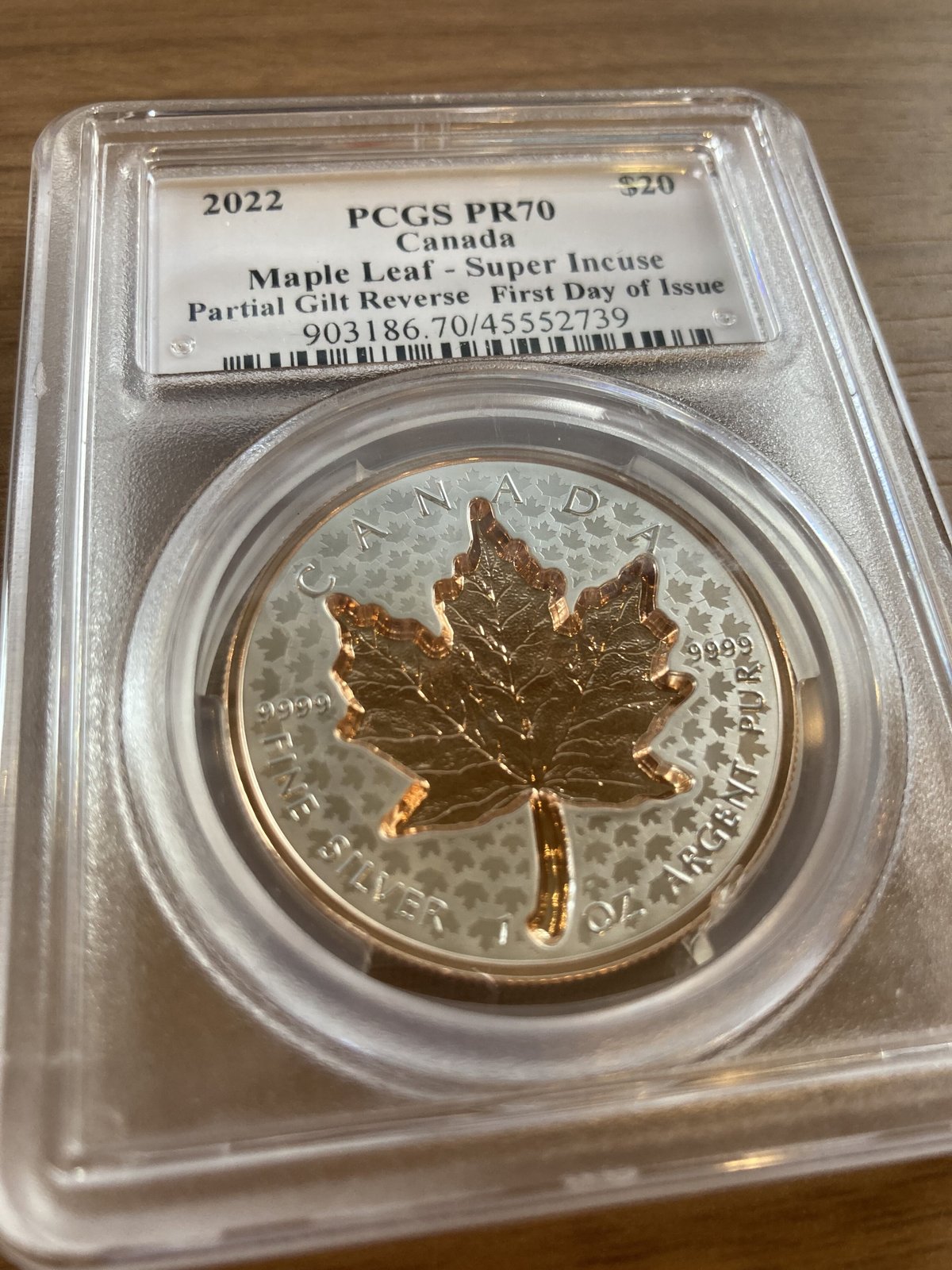 PCGS70鑑定・発行即日鑑定・デザイナーサイン入り】カナダ造幣局