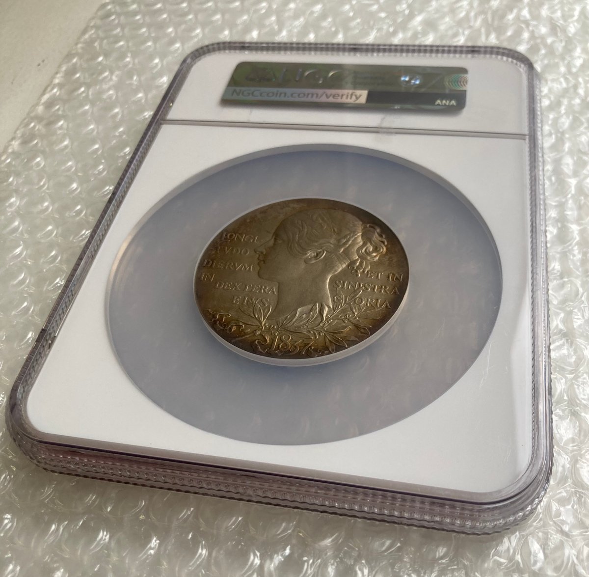 NGC鑑定MS64】1897年 ヴィクトリア女王 ダイヤモンドジュビリー 銀