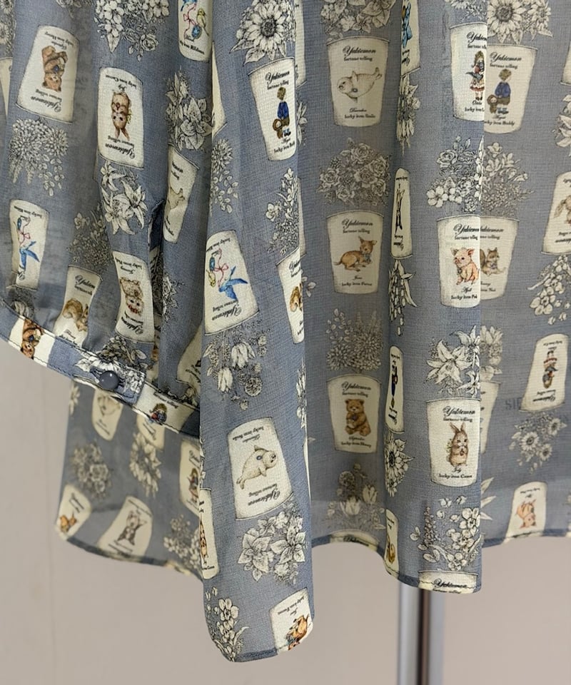 yukiemon】5部袖テキスタイルブラウス（M・3L） | EGAMI OFFICIAL