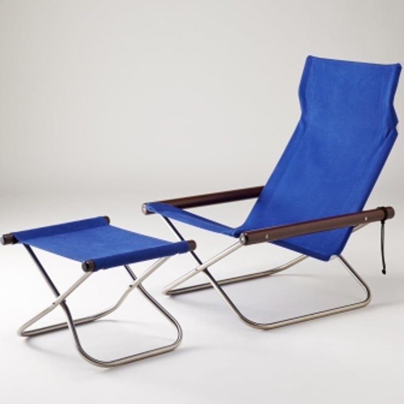 NYCHAIR X /ニーチェア エックス / 座布：ブルー 肘かけ：ナチュラル