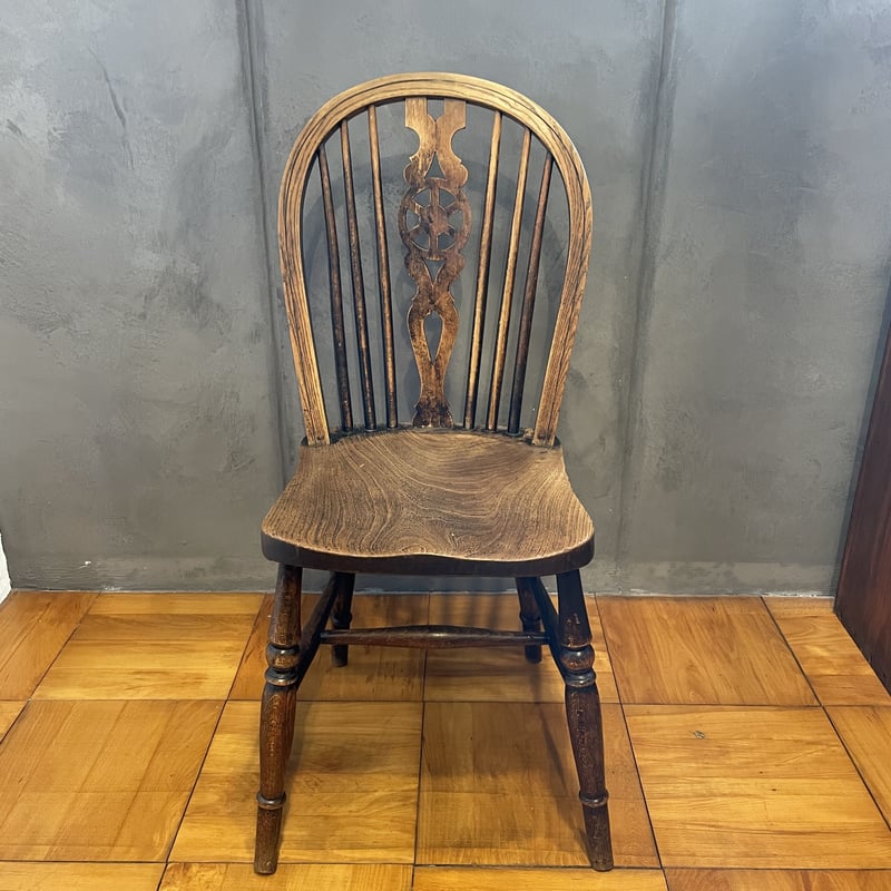古い椅子 イギリス製 ウィンザーチェア ダイニングチェア 木製 イス