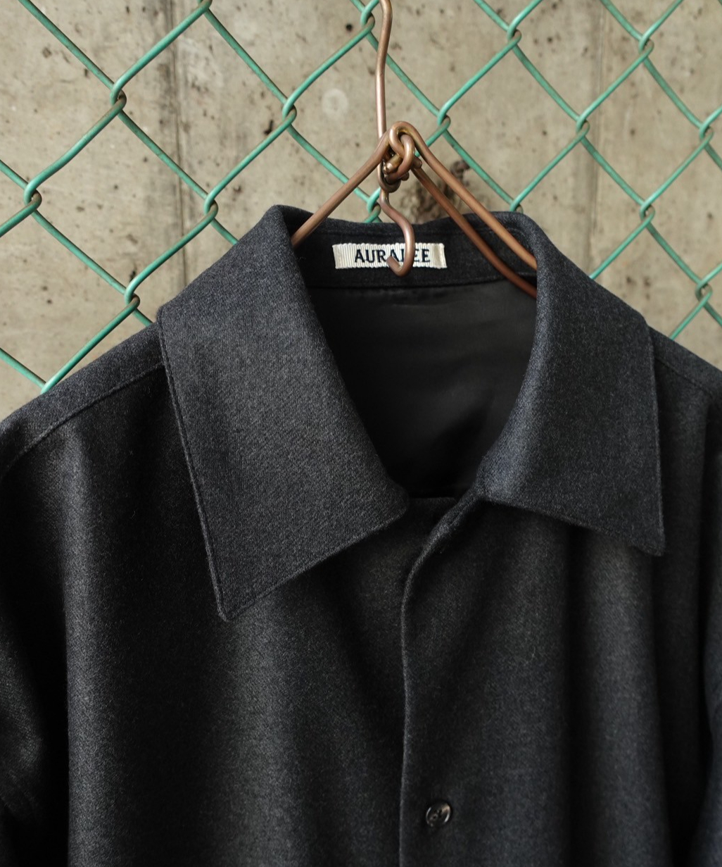 AURALEE(WOMENS) / WOOL FULLING FLANNEL SHIRT |