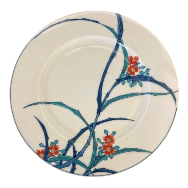 デットストック】有田焼 染錦露草絵 尺皿 | 和食器通販 有田焼 山忠