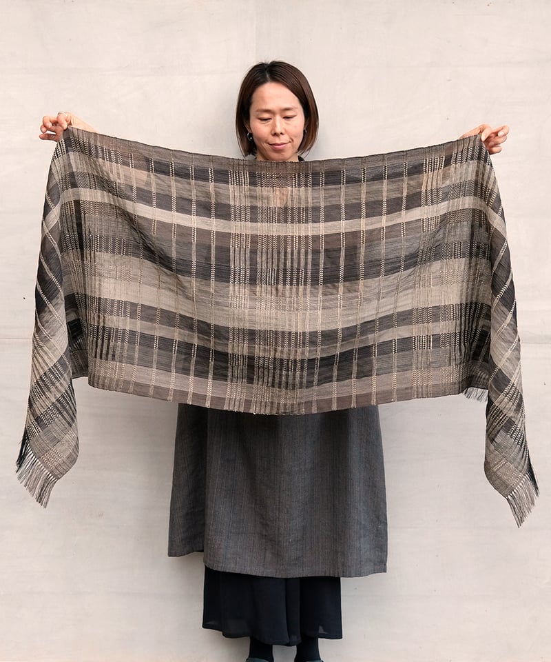 ストール シャディ 黒 2710B | MAKI TEXTILE STUDIO online