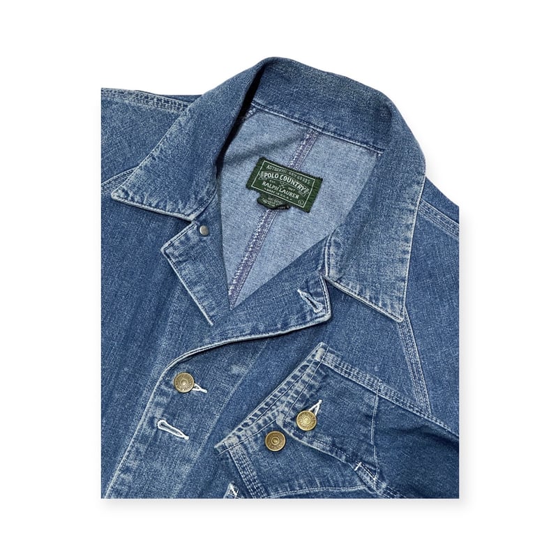 VINTAGE【 POLO COUNTRY 】 デニム カバーオール MADE IN USA
