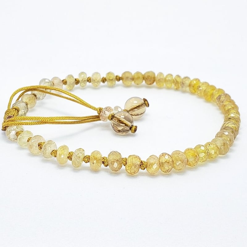 今日明日のみ価格　イエローサファイア（プクラジストーン）ブレスレット イエローサファイア（プクラジストーン）ブレスレット - 埼玉県吉川市