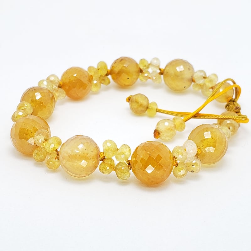 今日明日のみ価格　イエローサファイア（プクラジストーン）ブレスレット イエローサファイア（プクラジストーン）ブレスレット - 埼玉県吉川市