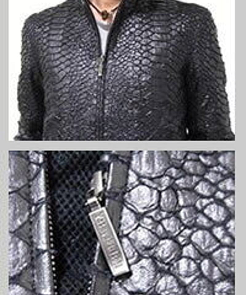 Yasuyuki Ishii（ヤスユキイシイ） 和紙パイソンライダース（ブラック