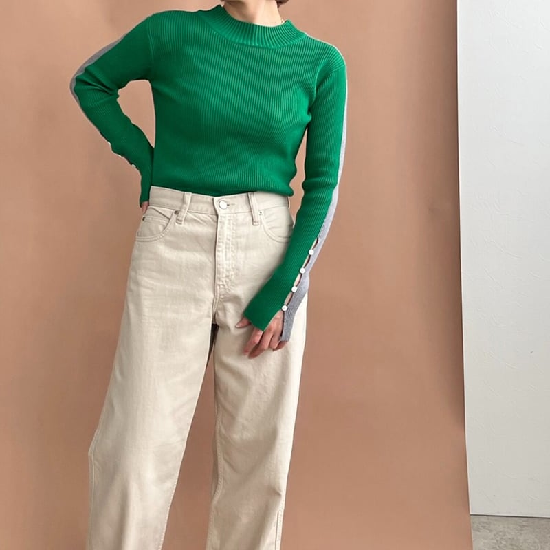 バイカラーリブニット | ZAZABYS