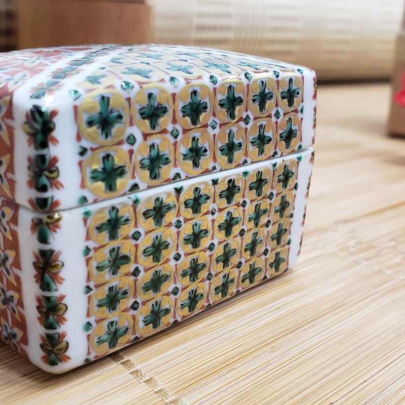 九谷焼 河上龍三氏作 香合 一品作 | つちや陶器店