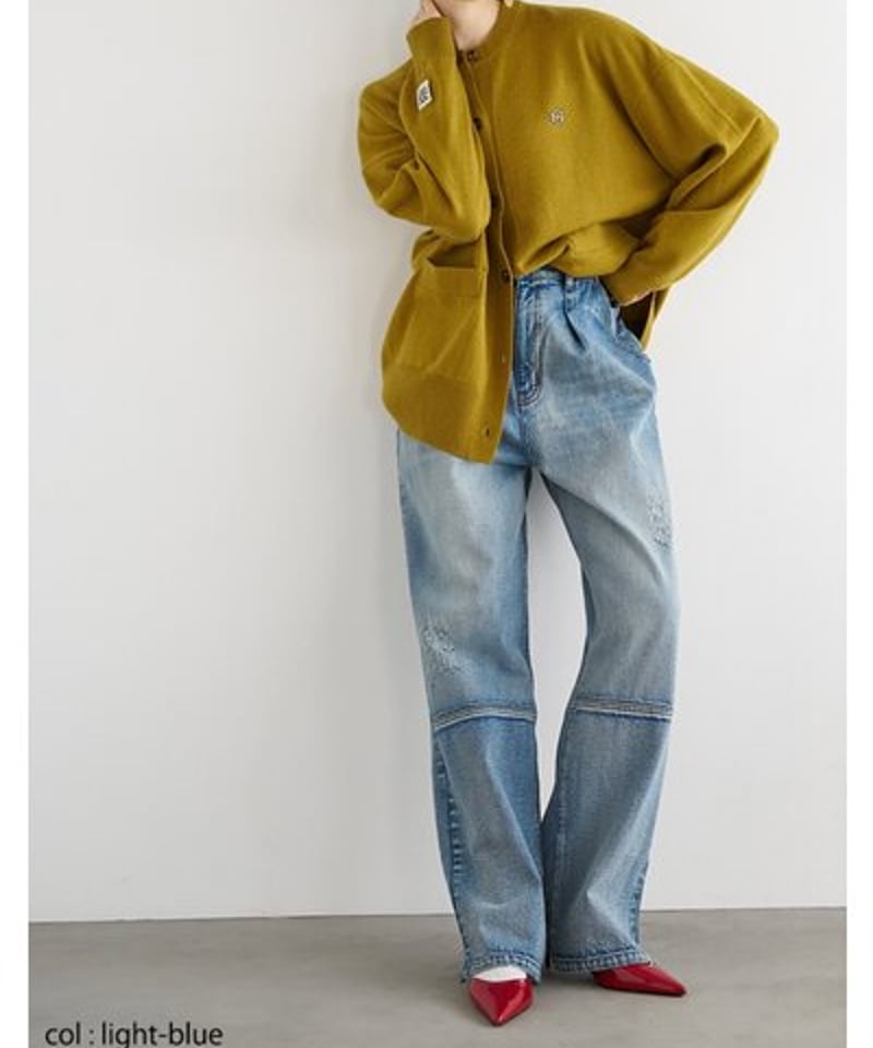 YENN [Y253-31101] HIGHRISE TUCKWIDE PT | diam