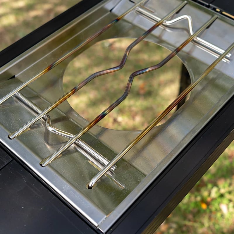 WANTKEY CAMP × HASEGAWA アルミグリルテーブルホルダー付き WANTKEY CAMP × HASEGAWA _ アルミグリルテーブル拡張テーブルset