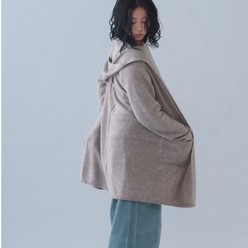 CA＆Co. YAK フード付きロングカーディガン | short finger