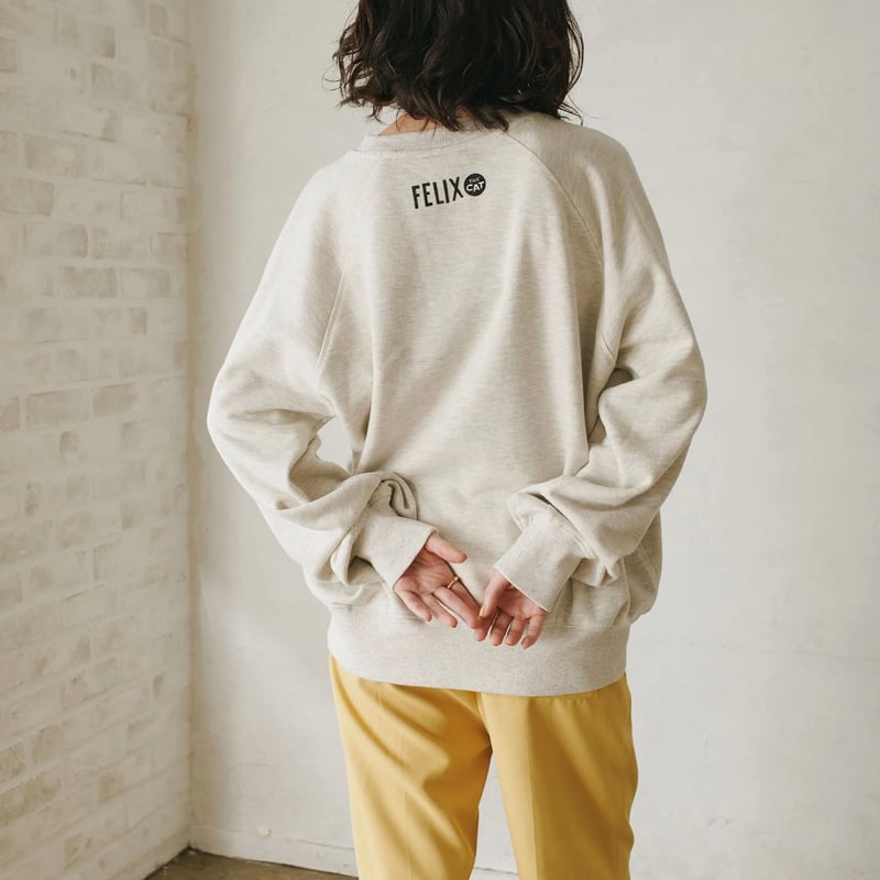 新品 FELIX フィリックス フロッキー ラグラン スウェット