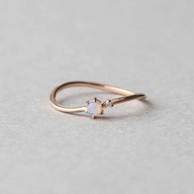 K10PG オパール ピンキーリング | Wiit.