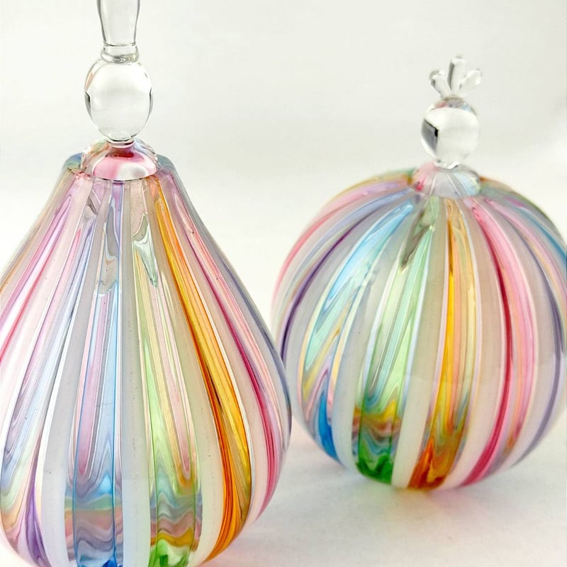 虹のお雛様・ストレートS | ガラス工房るん