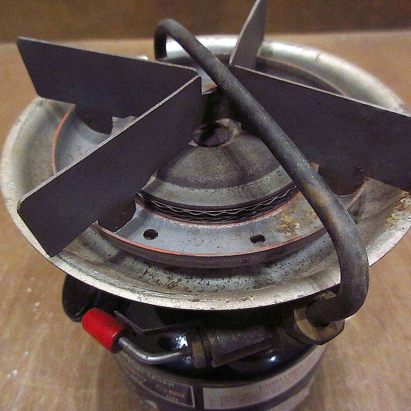 ビンテージ80's○Coleman Peak1 Model 400Aシングルバーナー黒収納袋付