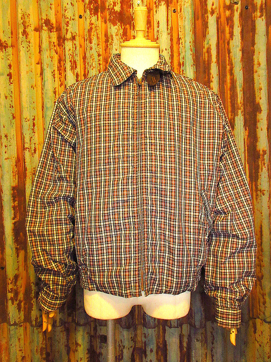 ビンテージ60's○McGREGORチェックナイロンアンチフリーズジャケット