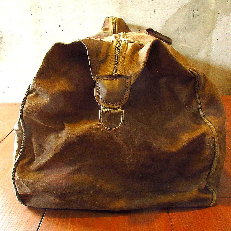 ビンテージ80's○L.L.Beanオイルドワックスコットンボストンバッグ