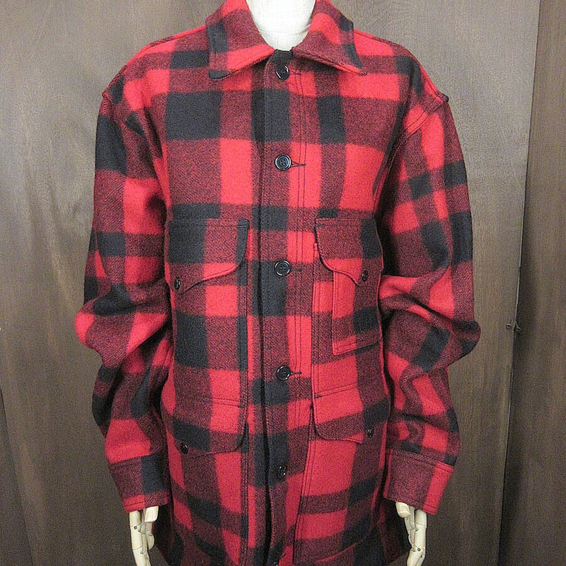 ビンテージ○FILSONバッファローチェックウールシングルマッキーノ