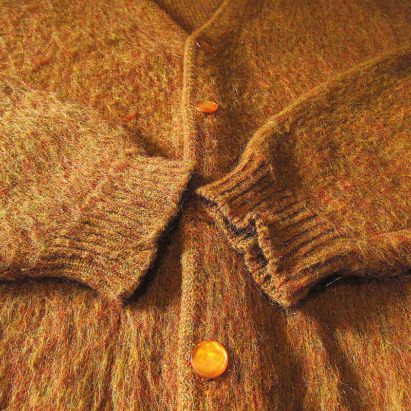 ビンテージ60's○BRENTモヘアカーディガンsize M○231029j8-m-cdg古着