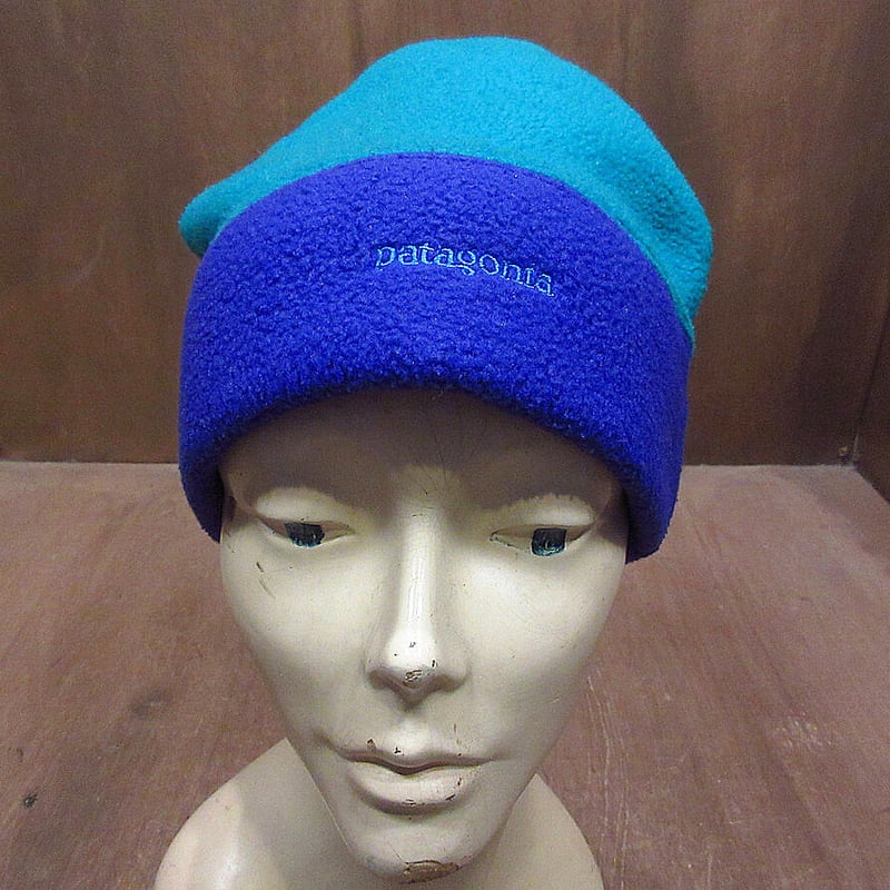 ビンテージ90's○PatagoniaキッズツートンフリースキャップL○211116i5