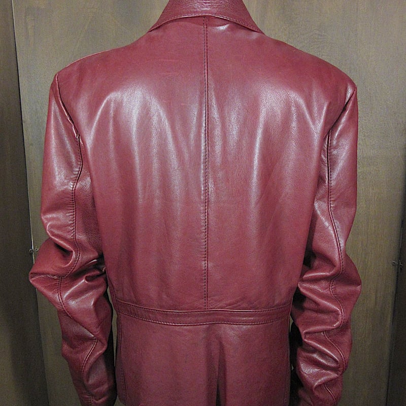 ビンテージ70's○GLASS WATERレザージャケット小豆色○250326z2-m-jk-