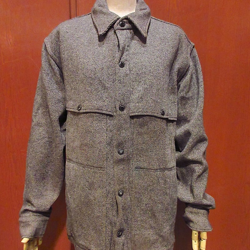 ビンテージ○FILSONウールダブルマッキーノクルーザージャケットグレー