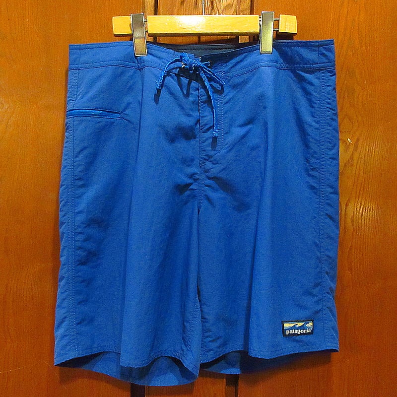 Patagonia波タグ復刻ウェーブフェアラーボードショーツ青実寸W88cm