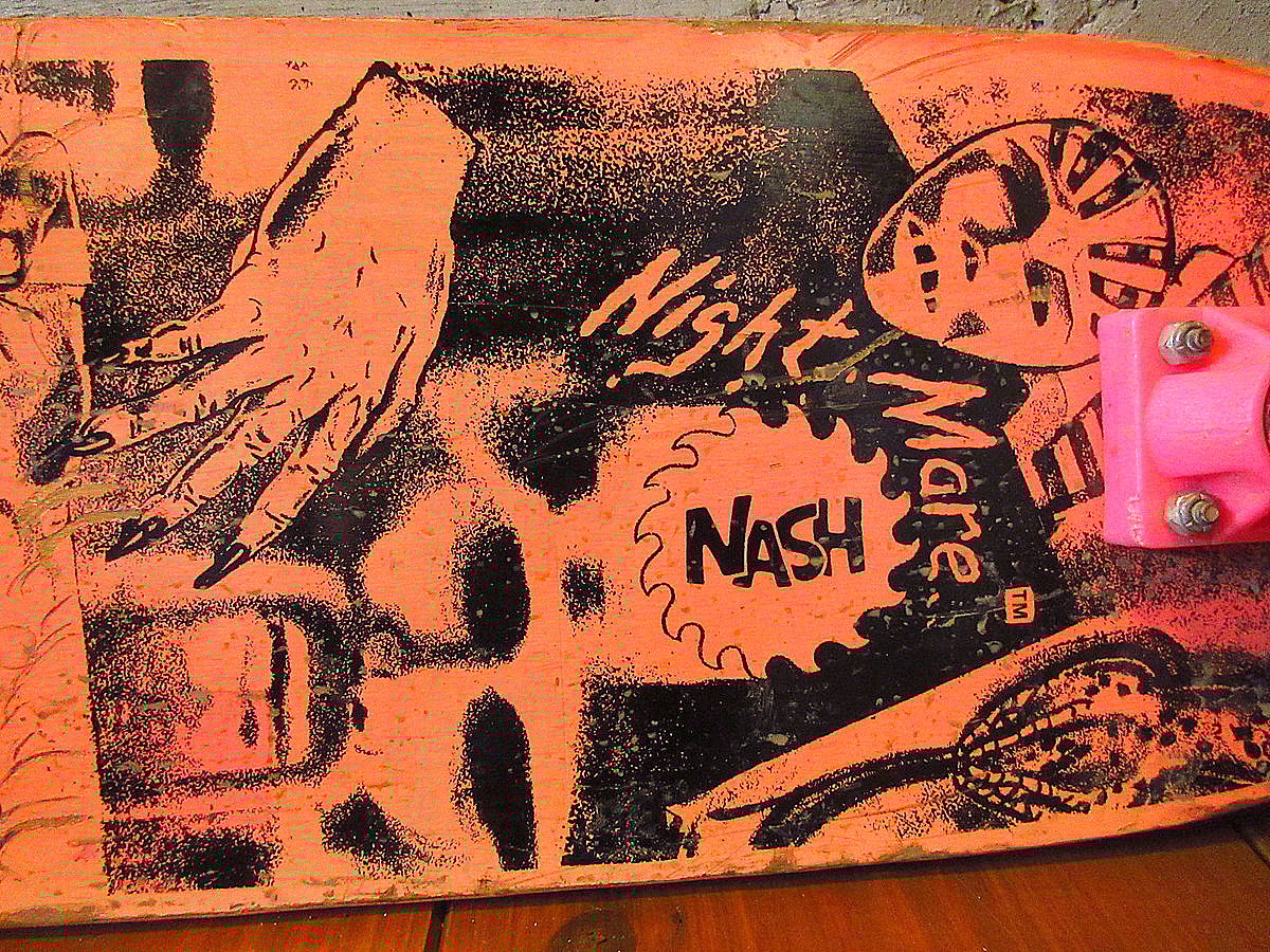 ビンテージ80's○NASH Night Moreスケートボードジャンク○240322k6-o