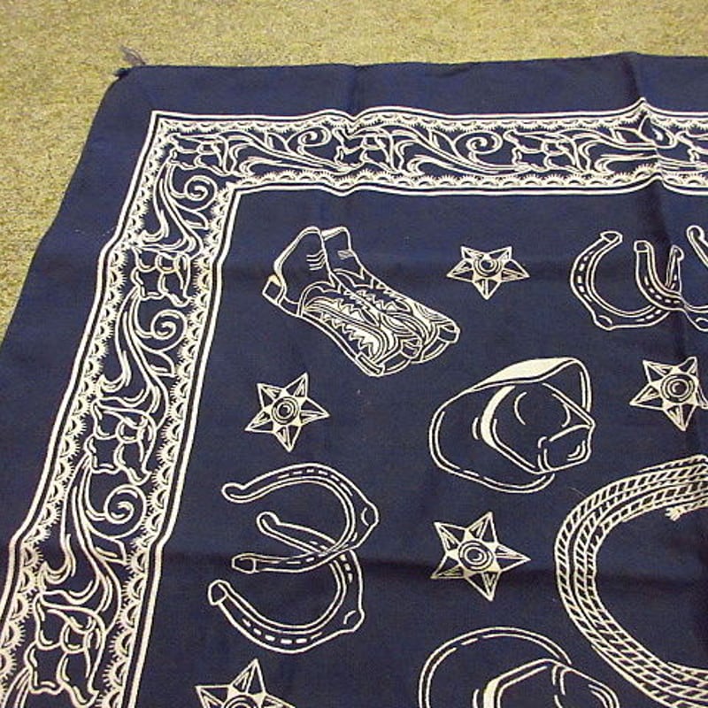 ビンテージ60's○上鼻象マークWASHFAST COLORSウエスタン柄コットン